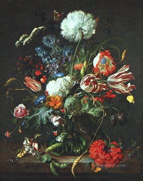  Davidsz Canvas - Vase Of Flowers Dutch Baroque Jan Davidsz de Heem